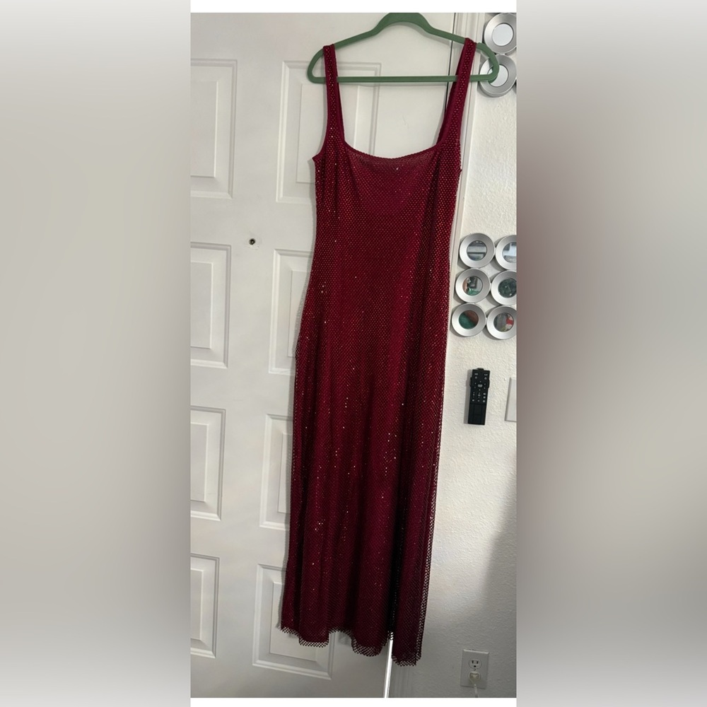 Stunning Red Sequin Maxi Dress - Picture 11 of 15